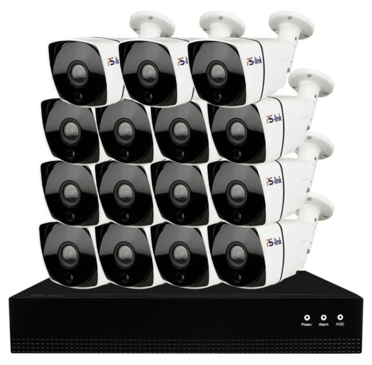Комплект видеонаблюдения IP 5Мп KIT-С515IP-POE 15 камер с ночной съемкой для улицы, с датчиком движения, питание PoE