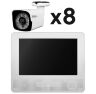 Комплект видеонаблюдения AHD 5Мп KIT-C9508HD 8 камер для улицы, регистратор с монитором