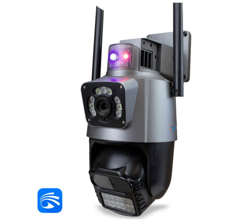 Камера видеонаблюдения WIFI 2Мп Ps-Link PS-WPT10X20HD / 2 объектива / LED / поворотная