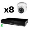 Комплект видеонаблюдения IP 8Мп KIT-A808IP-ST 8 камер для помещения, аналитика, детекция человека, область вторжения