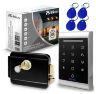Система СКУД KIT-1203EM-B на 1 дверь, панель со считывателем RFID 125кГц EM-Marine, замок черный, НЗ тип