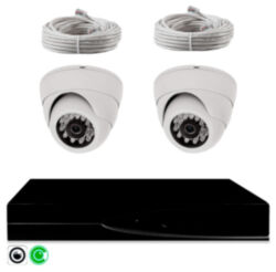 Комплект видеонаблюдения IP 5Мп  KIT-A502IP-YE с облачным сервисом Ipeye, удалённым доступом для ПВЗ, дома, офиса