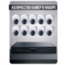 Комплект видеонаблюдения IP 8Мп KIT-A810IP-ST 10 камер для помещения, аналитика, детекция человека, область вторжения