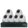 Комплект видеонаблюдения IP 2Мп KIT-A206IP-POE 6 камер с ночной съемкой для помещения, с датчиком движения, питание PoE
