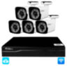 Комплект видеонаблюдения WIFI 5Мп KIT-W505TB беспроводной, 5 камер для улицы, ночное видение, удаленный доступ