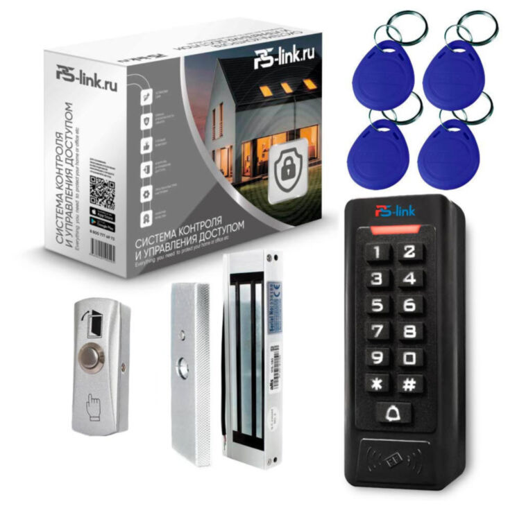 Комплект СКУД PS-Link KIT-C1EM-W-180 / кодовая панель / RFID / WIFI