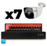 Комплект видеонаблюдения IP 2Мп KIT-C207IP-PL 7 камер для улицы, программный датчик движения, удаленный доступ, ночное видение