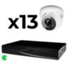 Комплект видеонаблюдения IP 8Мп KIT-A813IP-ST 13 камер для помещения, аналитика, детекция человека, область вторжения
