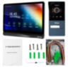 Комплект видеодомофона PS-i840TM IP 8", черный, умный, с WiFi и вызывной панелью