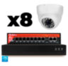 Комплект видеонаблюдения IP 2Мп KIT-A208IP-PL 8 камер, программный датчик движения, удаленный доступ, ночное видение