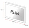 Комплект проводного WIFI видеодомофона KIT-185DP-306CR-B детекция движения, интерком, реле для замка