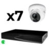 Комплект видеонаблюдения IP 5Мп KIT-A507IP-ST 7 камер для помещения, аналитика, детекция человека, область вторжения