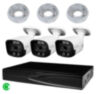 Комплект видеонаблюдения IP 8Мп KIT-C803IP-ST 3 камеры для улицы, умная аналитика, детекция человека, детекция автомобиля, область вторжения