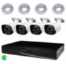 Комплект видеонаблюдения IP 8Мп KIT-C804IP-ST 4 камеры для улицы, умная аналитика, детекция человека, детекция автомобиля, область вторжения