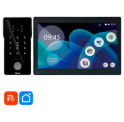 Комплект проводного WIFI видеодомофона  KIT-185DP-308RCP-B детекция движения, интерком, реле для замка