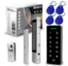 Система СКУД KIT-T1202EM-WP-W-280 электромагнитный замок 280 кг, панель WIFI сенсорная, 2000 кодов, всепогодная