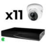 Комплект видеонаблюдения IP 5Мп KIT-A511IP-ST 11 камер для помещения, аналитика, детекция человека, область вторжения