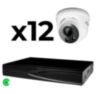 Комплект видеонаблюдения IP 5Мп KIT-A512IP-ST 12 камер для помещения, аналитика, детекция человека, область вторжения
