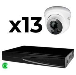 Комплект видеонаблюдения IP 5Мп  KIT-A513IP-ST 13 камер для помещения, аналитика, детекция человека, область вторжения