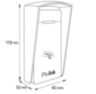 Козырёк для считывателя Ps-Link PS-M010EM-WP зеленый, уличный