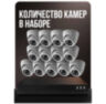Комплект видеонаблюдения IP 8Мп KIT-A813IP-PL 13 камер для помещения, программный датчик движения, удаленный доступ, ночное видение