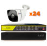 Комплект видеонаблюдения IP Ps-Link KIT-C224IP-POE / 2Мп / 24 камеры / питание POE