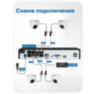 Комплект видеонаблюдения IP 2Мп Nevview NVE-D203-POE 3 камеры с ночной съемкой для помещения, с датчиком движения