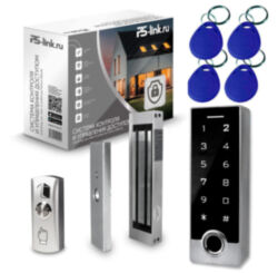 Система СКУД Ps-Link KIT-TF2EM-WP-W-180 / отпечаток пальца / эл. магнитный замок 180кг / кодовая панель / RFID / WIFI