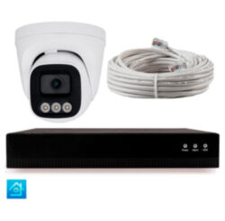 Комплект IP-видеонаблюдения  KIT-A401IP-POE 4 Мп, 1 купольная IP-камера, NVR, 4 PoE порта